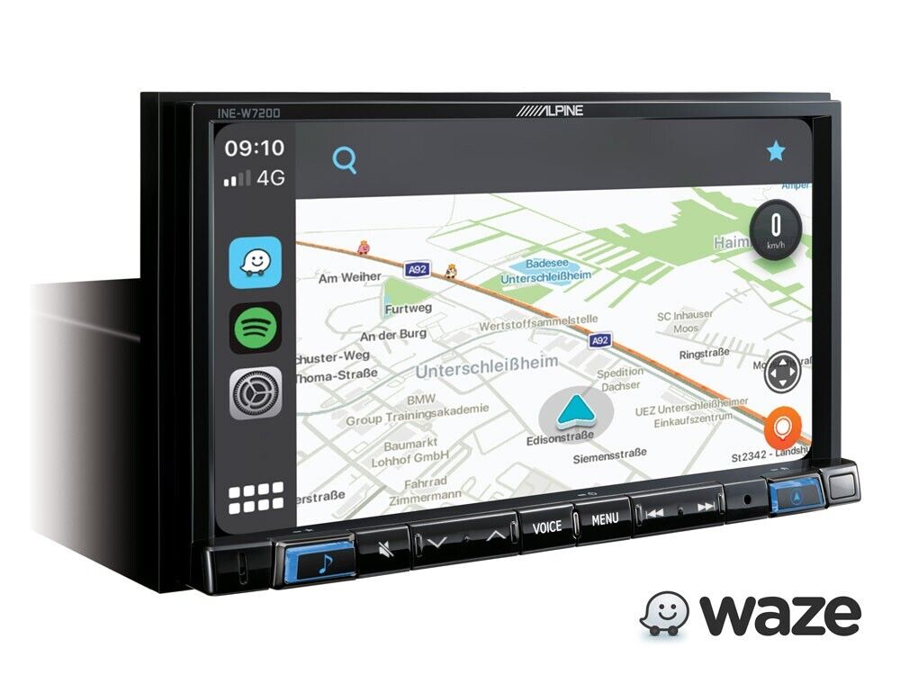 Alpine 7” Touch Screen Navigation with TomTom maps Apple CarPlay & Android Auto