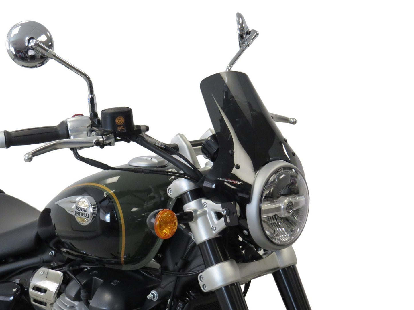 LIGHT SCREEN, WIND DEFLECTOR ROYAL ENFIELD ,SUPER METEOR 650 (230MM HIGH)