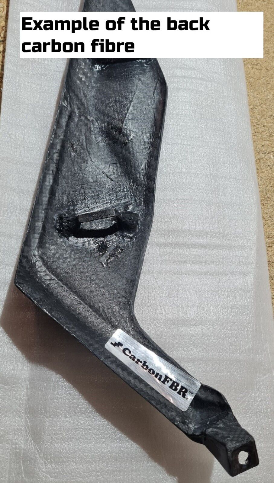 Carbon Fibre Triumph Rocket 3 Black, GT, R Mid exhaust 1 into 2 heat shield