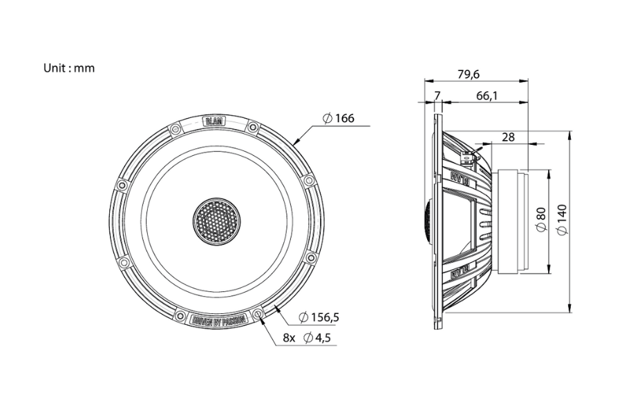 Ford B-Max BLAM RELAX 165EC Front Door Coaxial Speaker Upgrade