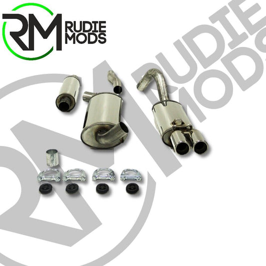 Jetex Exhaust Audi 90 (B3) 9/86-91 Stainless Steel Half System