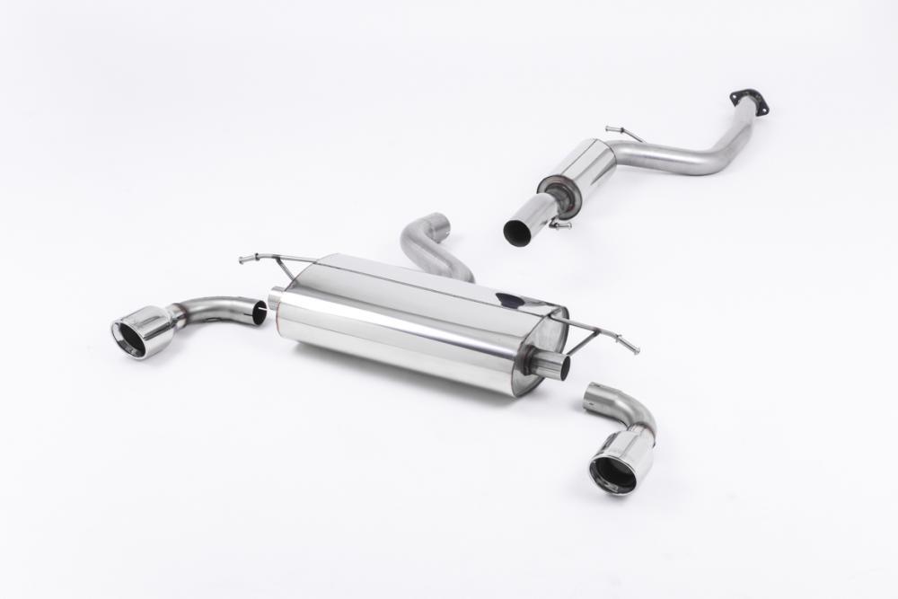 Milltek SSXFD043 Focus ST225 Resonated Cat Back Exhaust dual 100mm tips