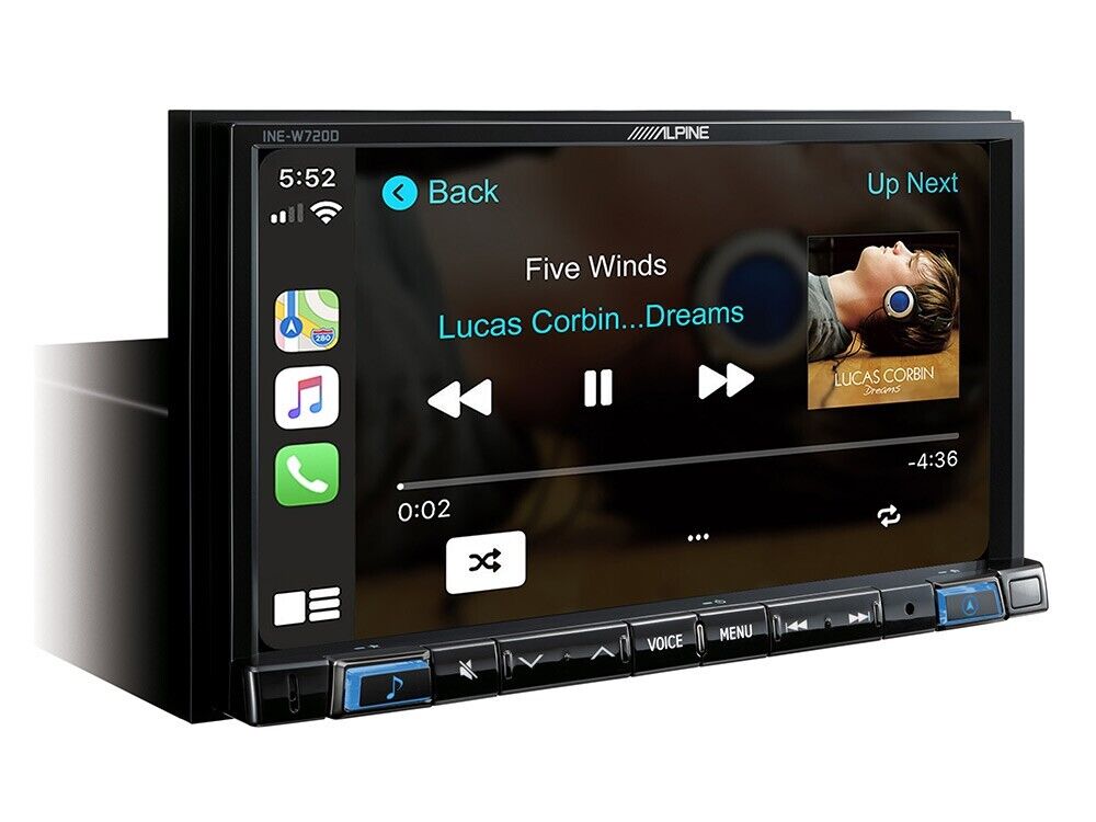 Alpine 7” Touch Screen Navigation with TomTom maps Apple CarPlay & Android Auto