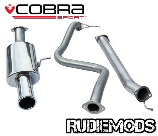 Cobra Sport Ford Fiesta Mk7 13 on ST180 Cat Back Exhaust Single Tailpipe Non Res