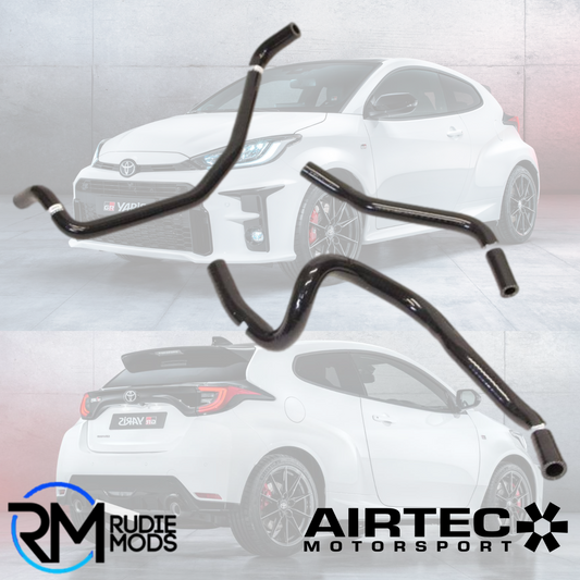 PRO HOSES 3 PCE AUXILIARY HOSES FOR TOYOTA YARIS GR - BLACK