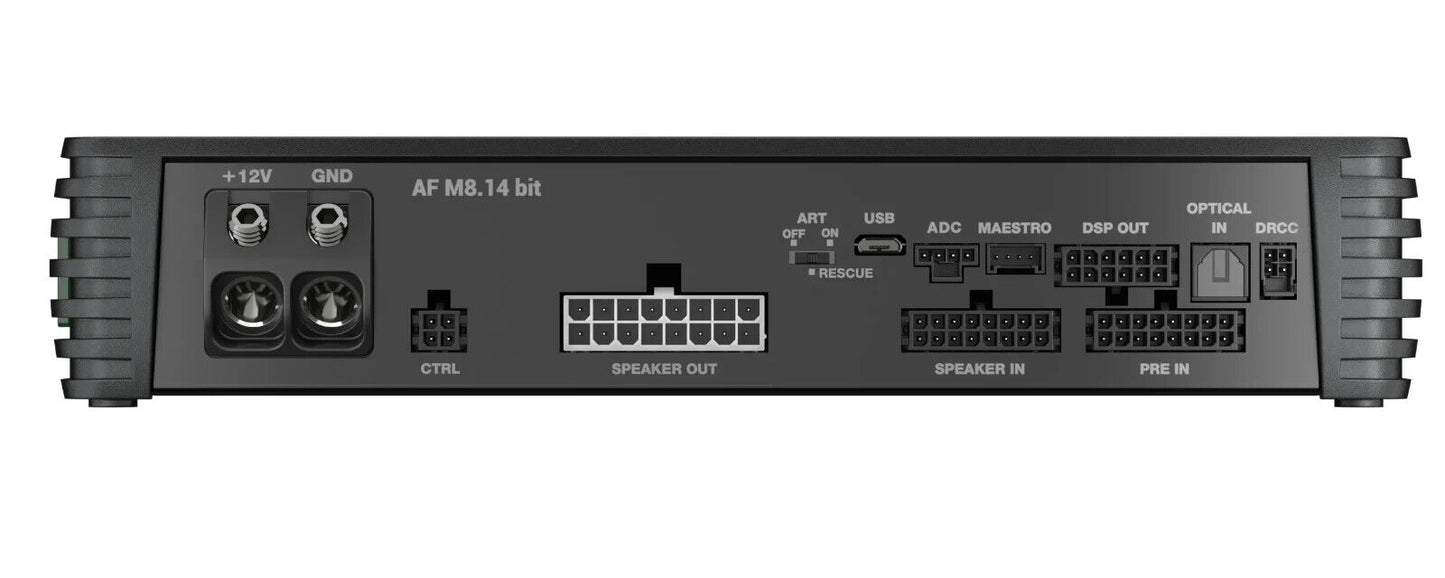 Audison AF M8.14 bit DSP Amplifier | 1120 W | 14 CH DSP + 8 x 140 W @ 2 ohm