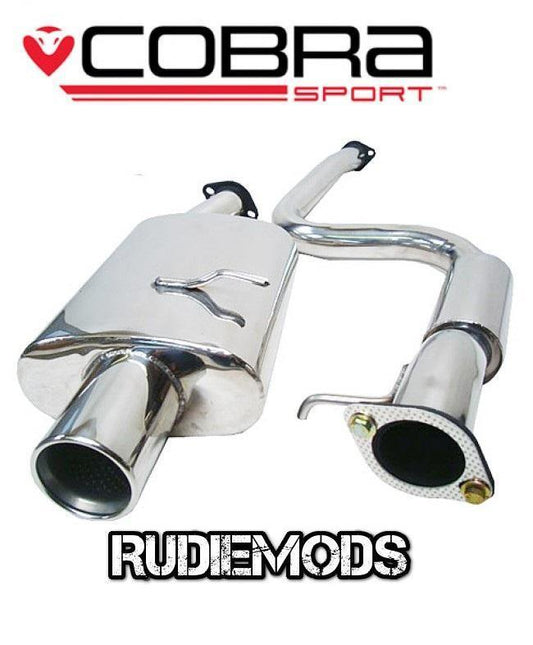 Cobra Sport Ford Fiesta Mk6 05-07 ST 150 Stainless Steel Cat Back System Res
