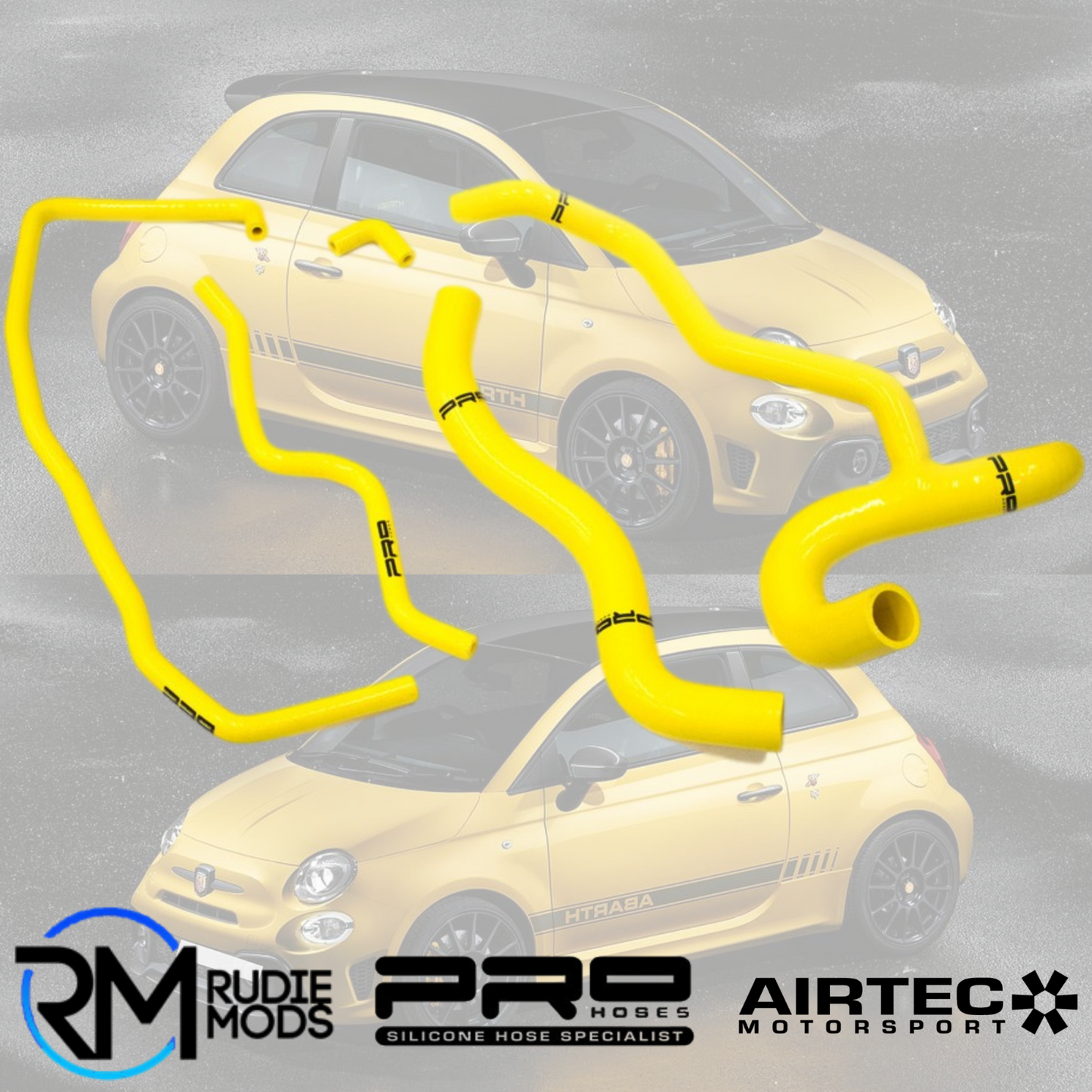 NEW PRO HOSES COOLANT HOSE KIT FOR FIAT ABARTH 500 / 595