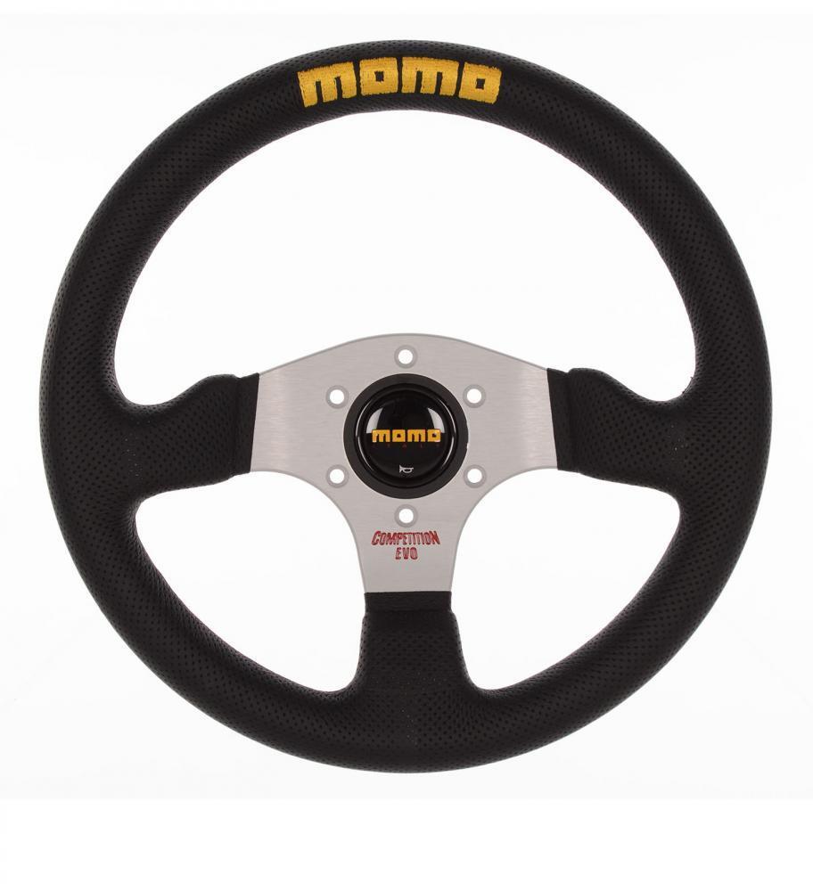 GENUINE Momo Competition Evo Steering Wheel 320mm Black Leather