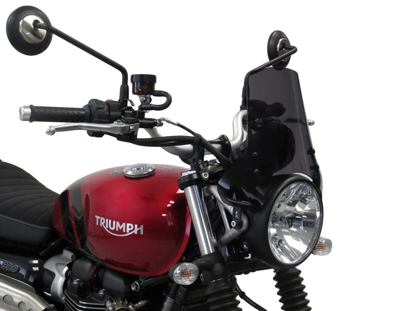 Light Screen wind deflector TRIUMPH ,SCRAMBLER 900, 23 (230 MM HIGH)