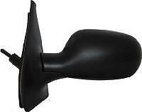 Renault Clio Mk2 1998-2005 black manual passenger wing mirror complete