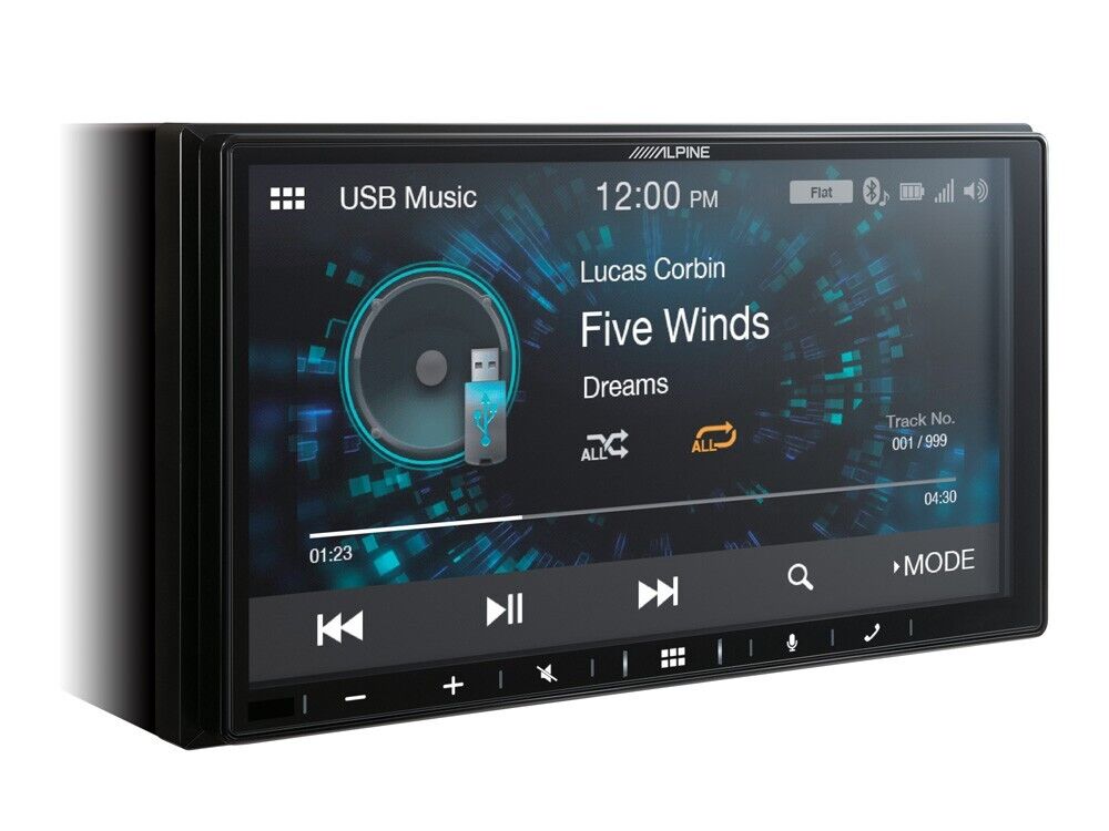 Alpine 7” Digital Media Station featuring Apple CarPlay and Android Auto