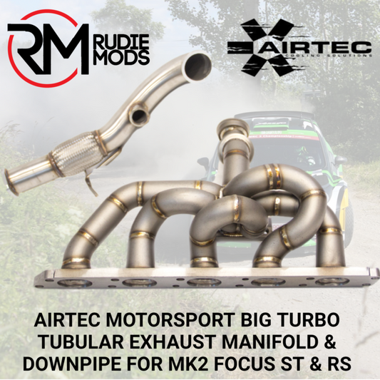 AIRTEC BIG TURBO TUBULAR EXHAUST MANIFOLD & DOWNPIPE FOR MK2 FOCUS ST & RS