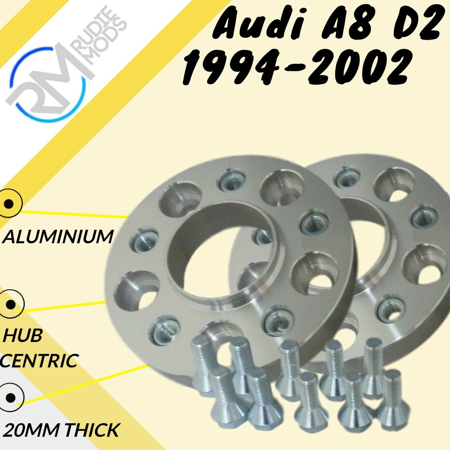 Audi A8 D2 1994-2002 20mm Hubcentric Wheels Spacers 1 pair