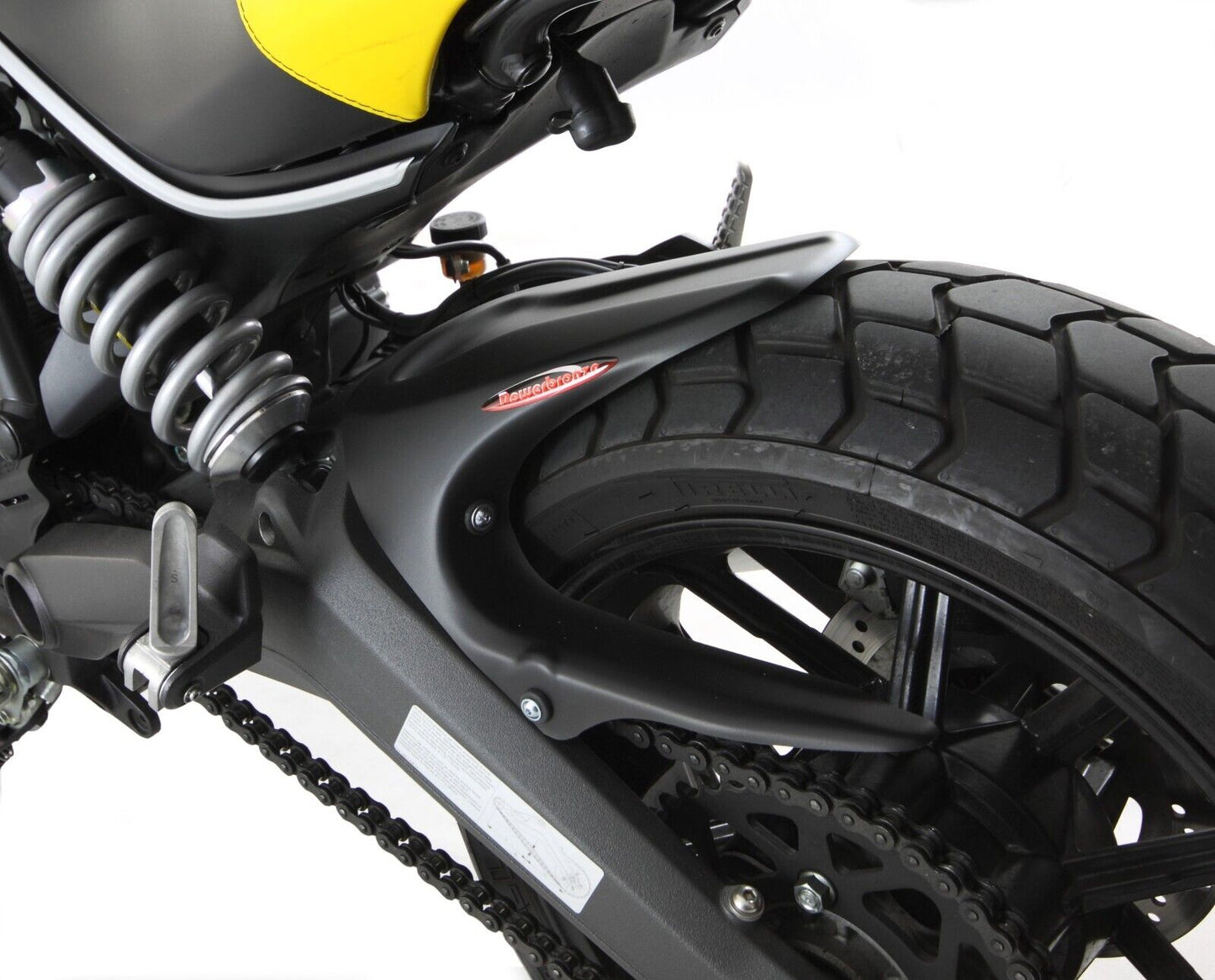 Hugger Rear Mud Guard DUCATI ,SCRAMBLER 800, 15-23 GLOSS BLACK