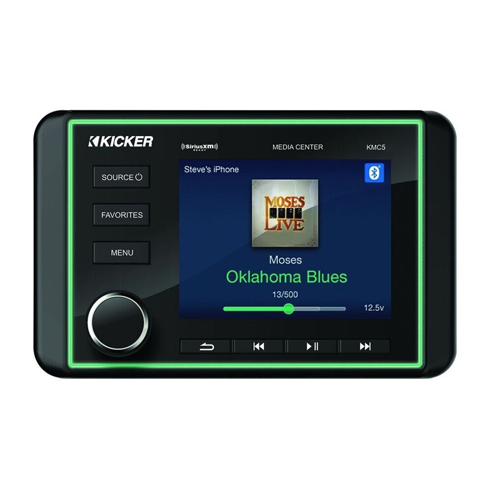 KICKER MARINE SOURCE UNIT Bluetooth, DUAL ZONE, NMEA COMPATIBILITY, AV-in, 6x25w