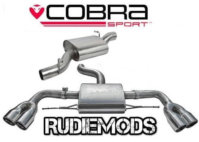 Cobra Sport Audi TT MK2 Quattro 08-12 Cat Back Exhaust System Resonated