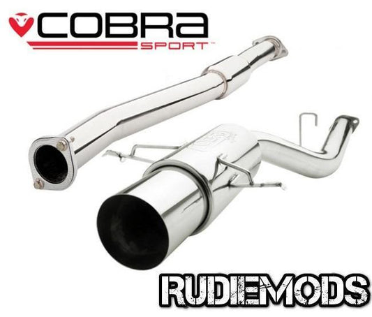 Cobra Sport fits Impreza Turbo 93-00 Cat Back System Round Silencer Res 3"