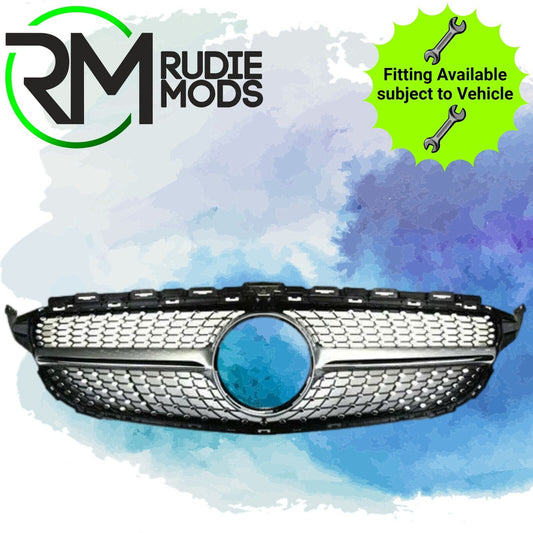 Black Diamond 'AMG Look' Grill for Mercedes C-Class W205 2014-2018