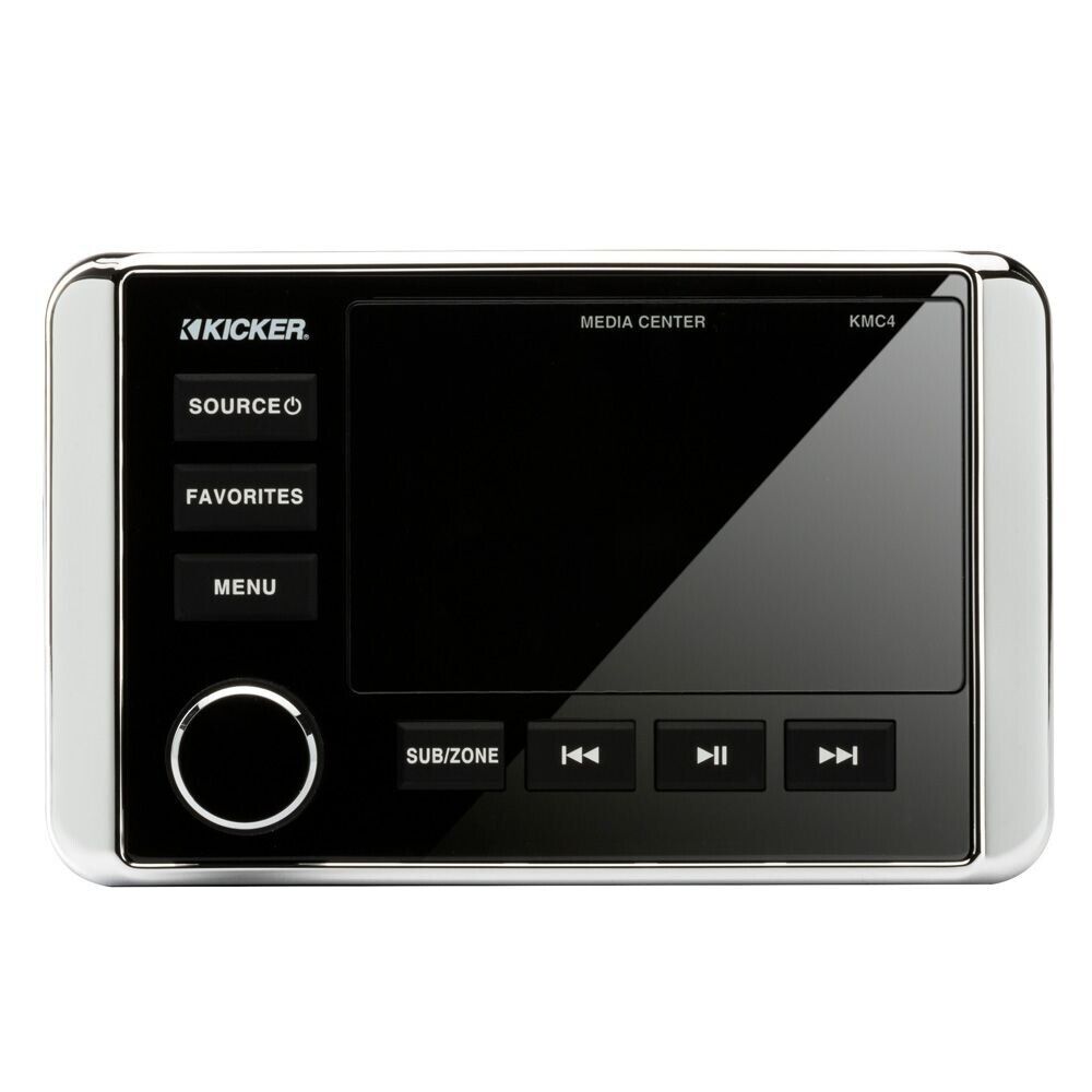 KICKER MARINE SOURCE UNIT Bluetooth/AM/FM/USB KA46KMC4 2-Zone Control 4 X 25W