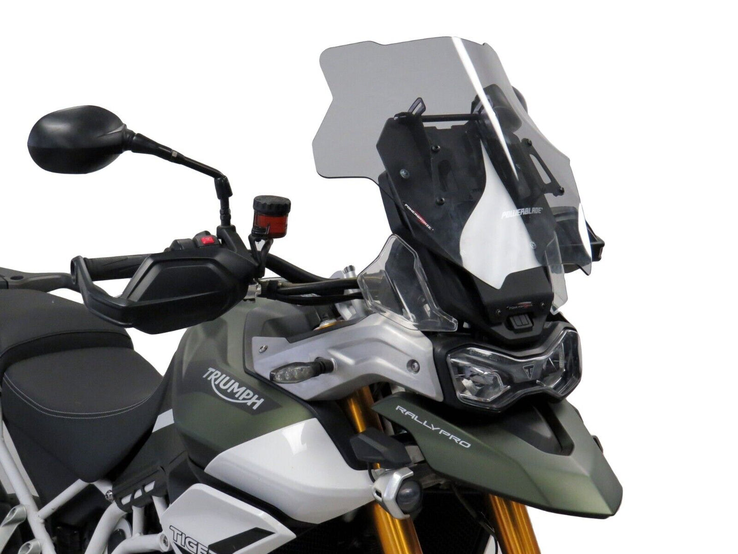 CLEAR Powerblade Adjustable Screen, Triumph Tiger 900, GT, Rally, 850 Sport