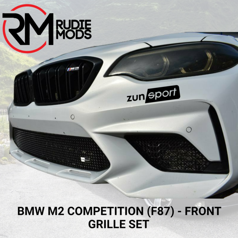 Zunsport Front grille set to fit BMW M2 COMPETITION (F87) BLACK ZBM83519B