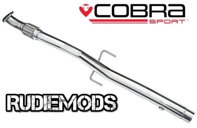 Cobra Sport Vauxhall Corsa D VXR Stainless Steel Second De-Cat Pipe 2.5" bore