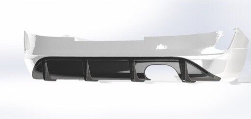 TRC Ford Fiesta MK8 Rear Finned Diffuser