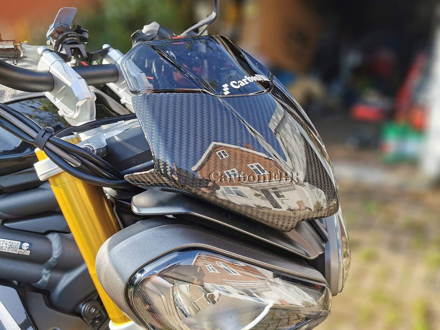 Carbon Fibre Triumph Speed Triple RS 1200 2021+ Flyscreen front cowl carbonFBR