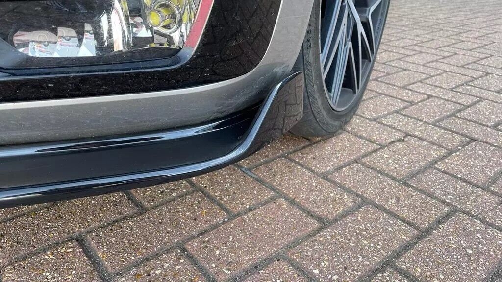 Front Splitter Gloss Black TL Design VW Transporter T6.1 2020 - Onwards