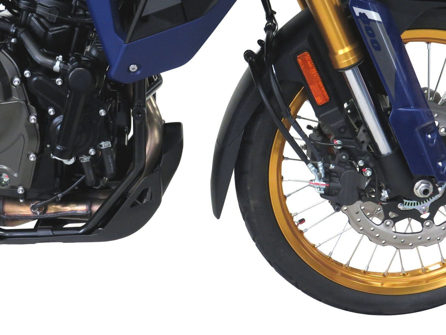 MATTE BLACK front Mud extenders deflector splash guard SUZUKI V-STROM 800DE, 23