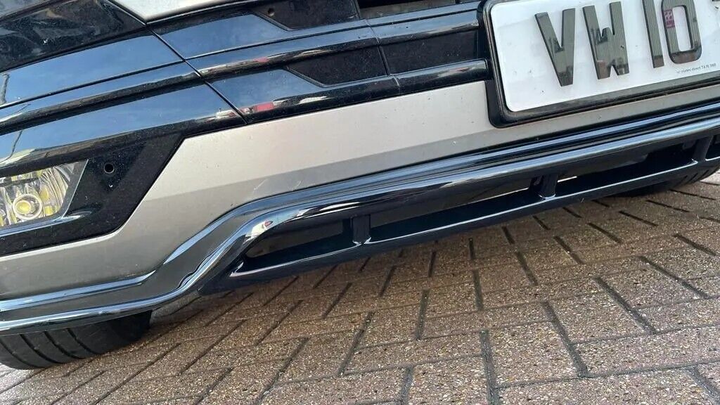 Front Splitter Gloss Black TL Design VW Transporter T6.1 2020 - Onwards