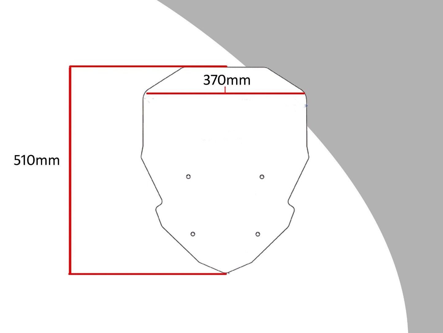 TOURING SCREEN Wind deflector BMW ,F900XR, 20-23 (510 MM HIGH)
