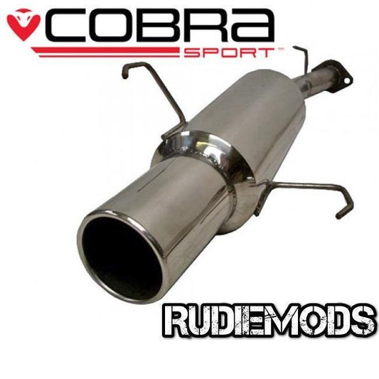 Cobra Sport Vauxhall Corsa C 1.2 1.4 Stainless Steel Rear Exhaust Box