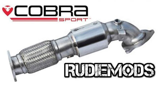 Cobra Sport Ford Fiesta Mk7 13 on ST180 Stainless Front Pipe Sports Catalyst