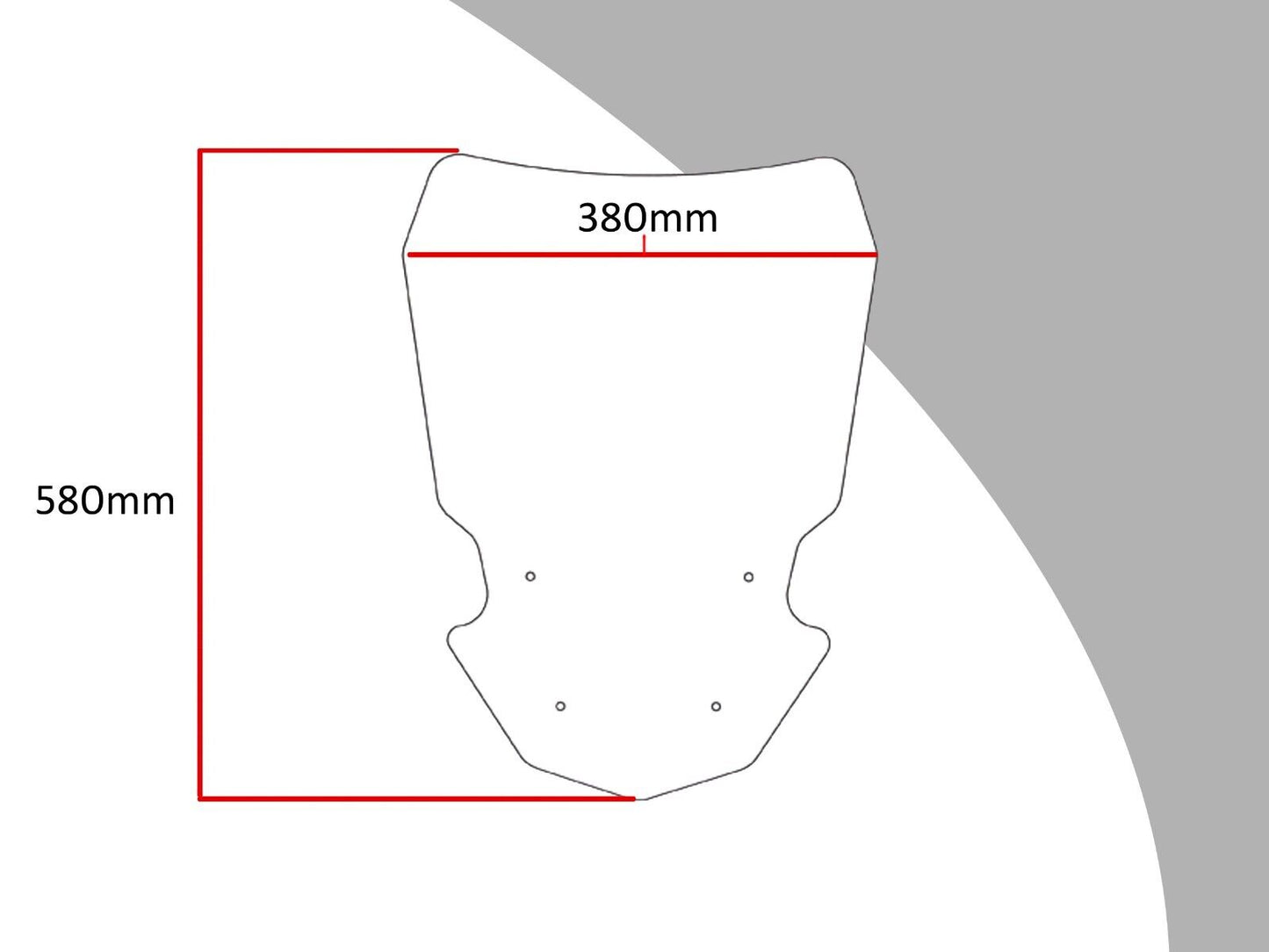 Touring Screen, Wind deflector Yamaha TRACER MT-09 FJ-09 GT GT+ CLEAR