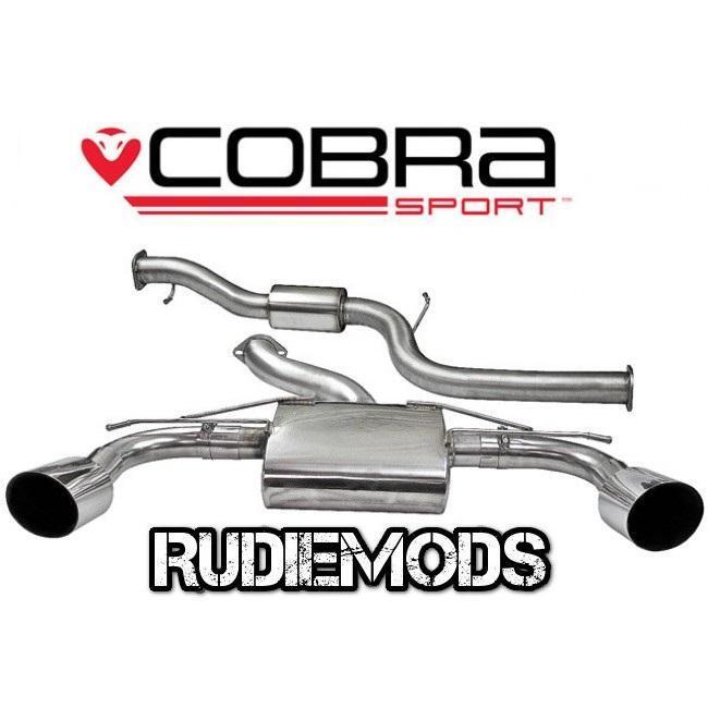 Cobra Sport Ford Focus RS MK2 08-11 Stainless Steel Cat Back System Resonated