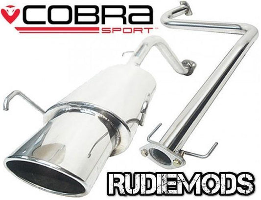 Cobra Sport MG ZR 1.4 1.8 Stainless Steel Cat Back Exhaust System Non-Resonated