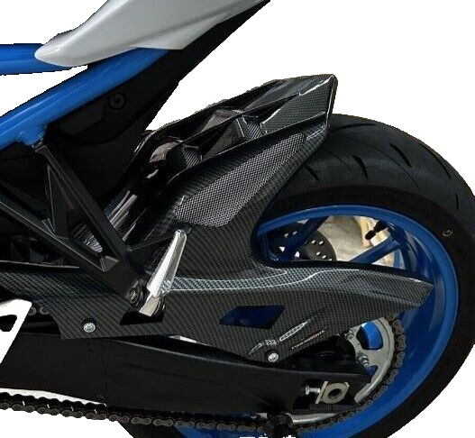 Hugger Rear Mud Guard Suzuki, GSX-8S, GSX-8R CARBON LOOK - SILVER MESH