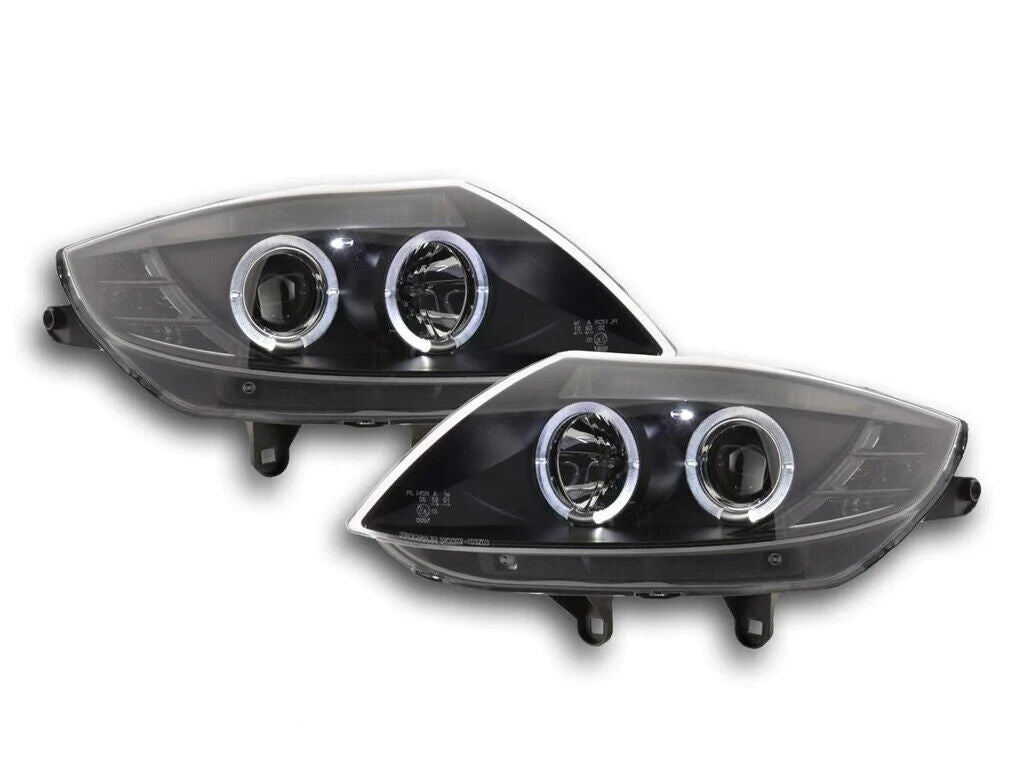 Black Projector Angel Eye Headlights for BMW Z4 E84 & E85 2003-2008