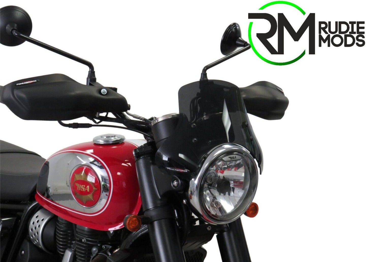 Light Screen wind fly deflector BSA ,GOLD STAR 650, 2022 To 2024 (155 MM)