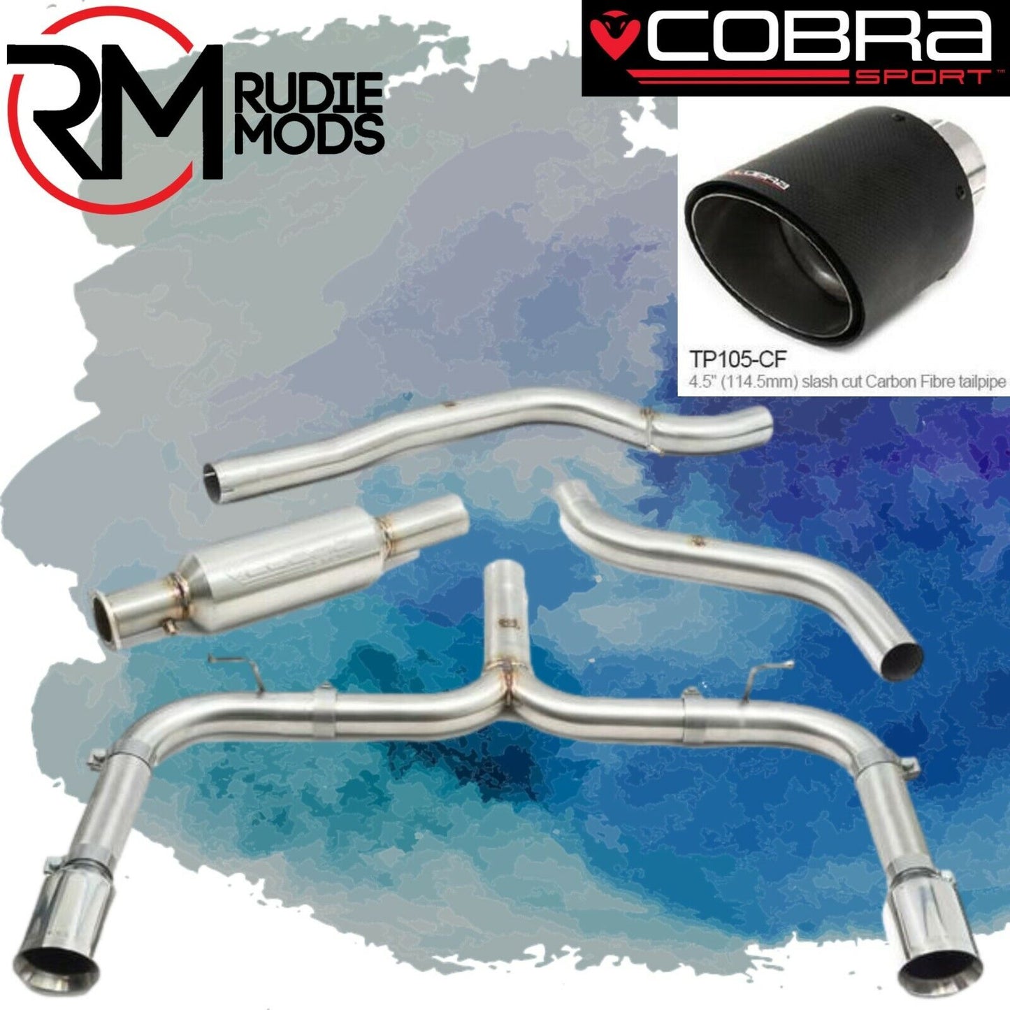 Cobra Sport Venom Race Cat Back Exhaust for Ford Focus ST Estate (Mk4)