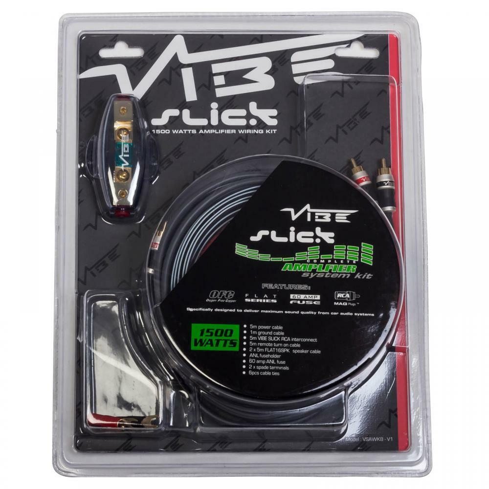 Vibe VSAWK8-V1 Slick 8 Gauge Wiring Kit - 1500w
