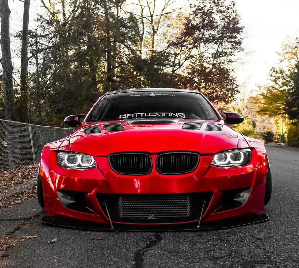 BMW 3 Series E92 E93 2007-10 Black LED 3D DRL Xenon Headlights