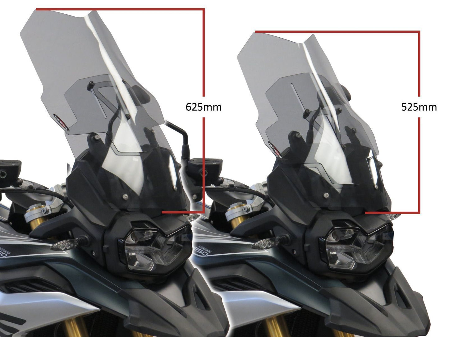 adjustable screen wind fly deflector BMW ,F750GS 18-23 PowerBronze
