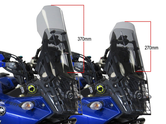 Adjustable Screen Wind deflector Yamaha tenere 700 19-23 DARK TINT