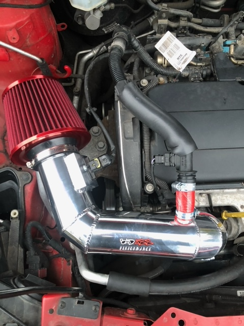 Uprated CORSA E 1.6T INDUCTION KIT RED 3″ TUBE Badass Performance