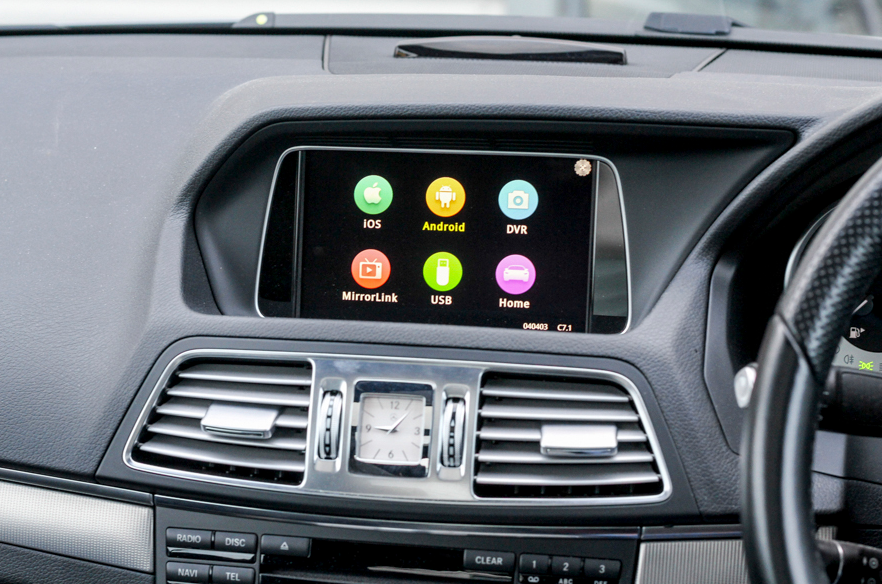 Mercedes E Class (W212) - NTG 4.5 Apple Carplay Android Auto Addon Interface