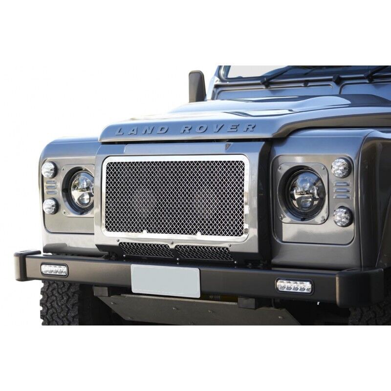 Zunsport Front Stainless Steel Full Grille Set to fit LR Defender 07 on