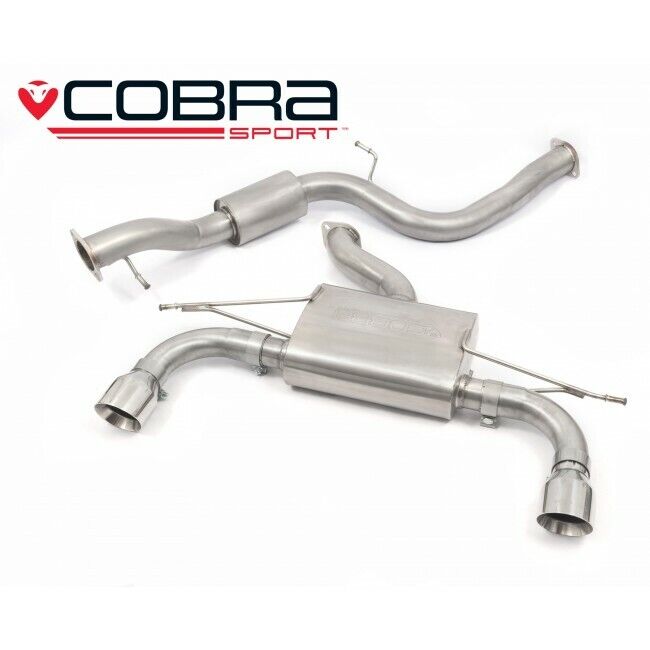 Cobra Sport Ford Focus MK2 05-11 ST225 Stainless Steel Cat Back System Resonated